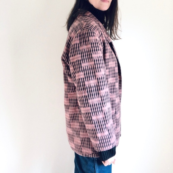 Vintage cotton oversized blazer - Picture 5 of 12